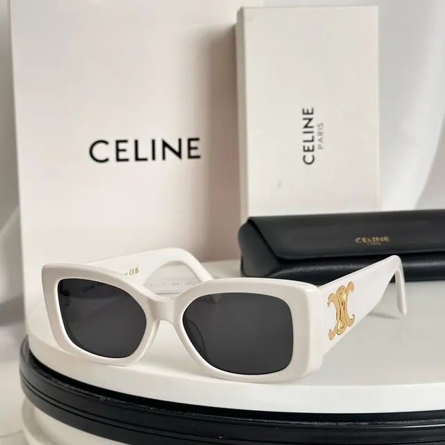 Céline Triomphe 超大矩形醋酸太阳镜 8