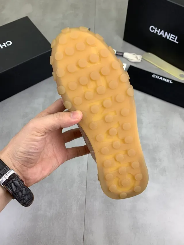 Chanel Beige Gray Mixed-Material Upper Suede And Mesh Lifestyle Sneakers 2