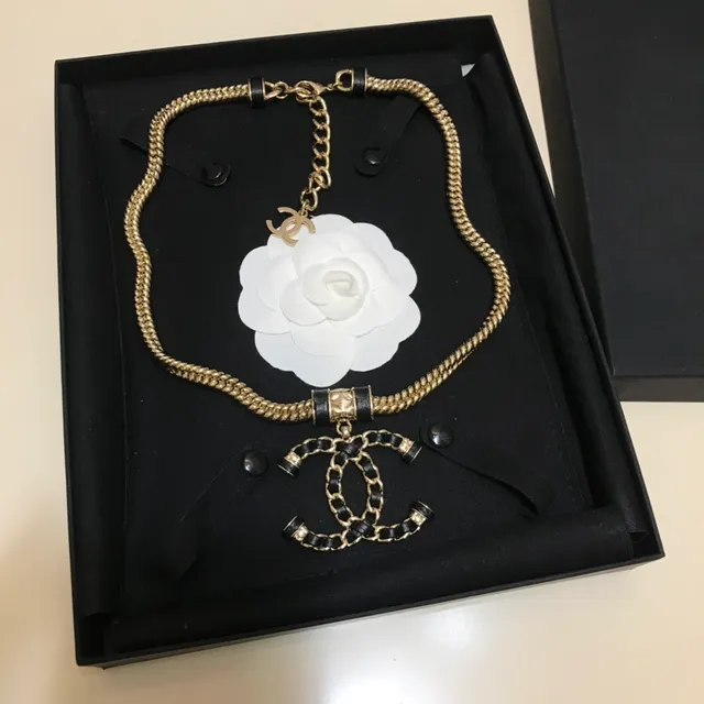 Chanel Camellia collier White Gold-Tone Chain collier 6