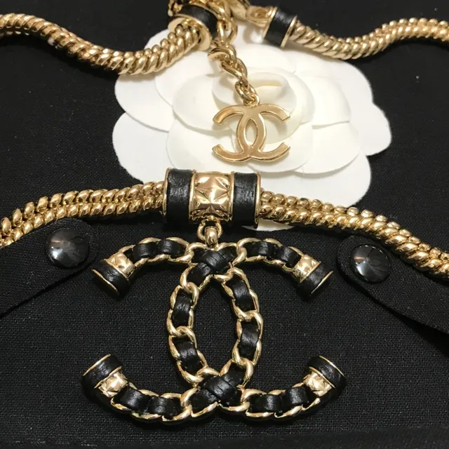 Chanel Camellia collier White Gold-Tone Chain collier 7