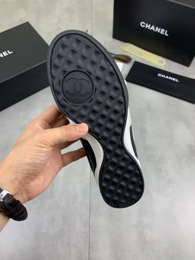 Chanel Quilted Black and White Lifestyle Sneakers 2
