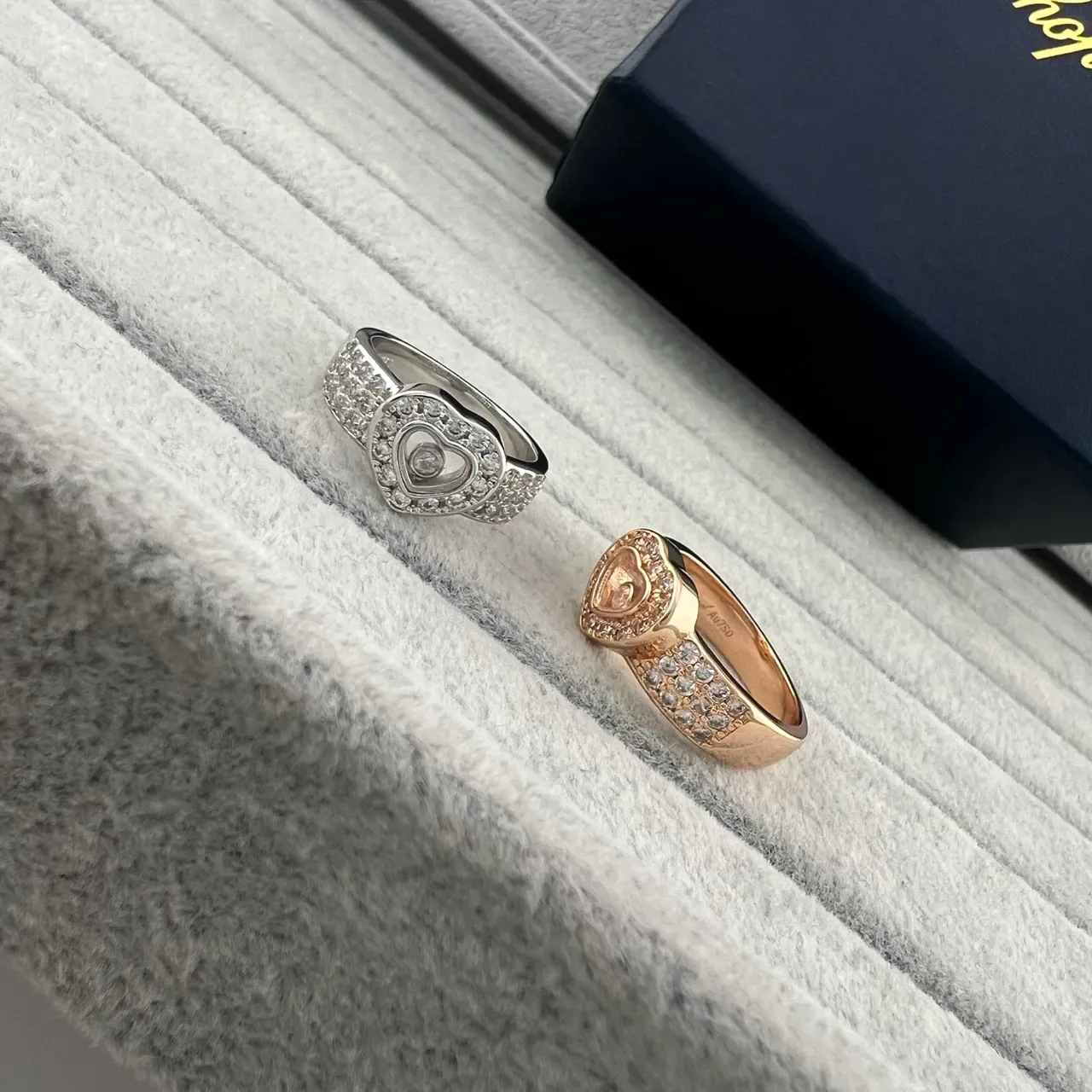 Chopard Happy Hearts Heart-Shaped Pavé Diamond Ring 5