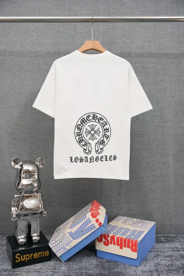 Chrome Hearts Circular Logo Black Graphic T-Shirt 2