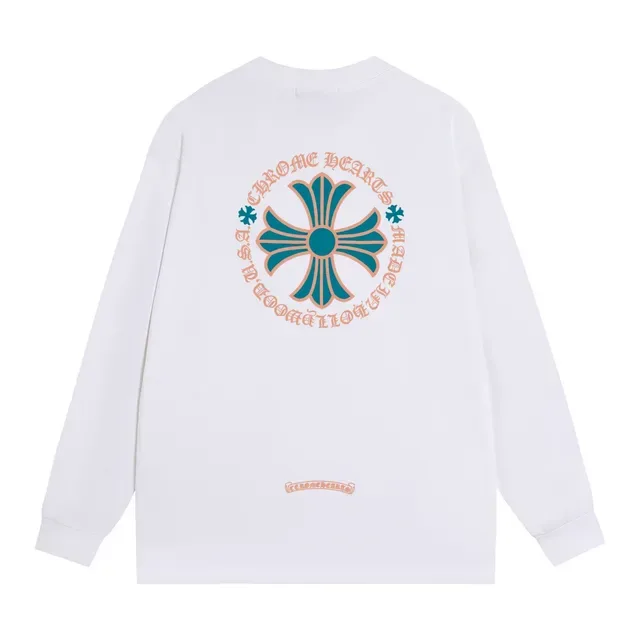 Chrome Hearts Cross Flower Graphic Black Long-Sleeve T-Shirt 8