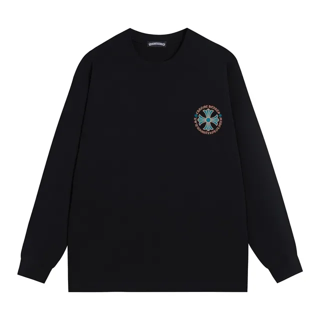 Chrome Hearts Cross Flower Graphic Black Long-Sleeve T-Shirt 9