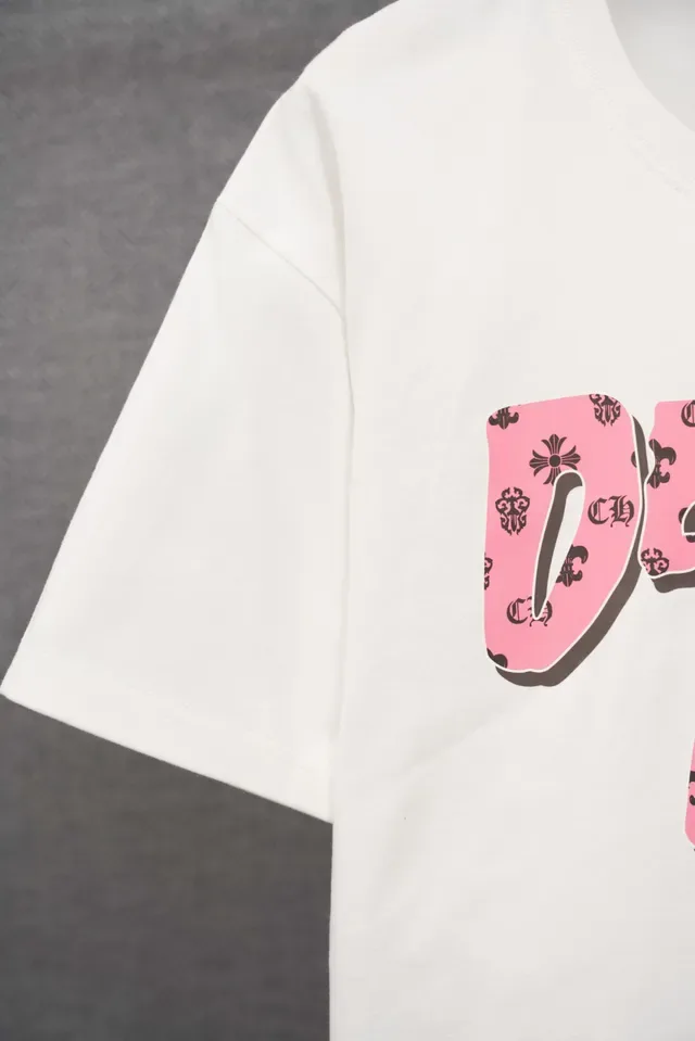 T-shirt blanc à impression graphique Chrome Hearts Deadly Doll 14