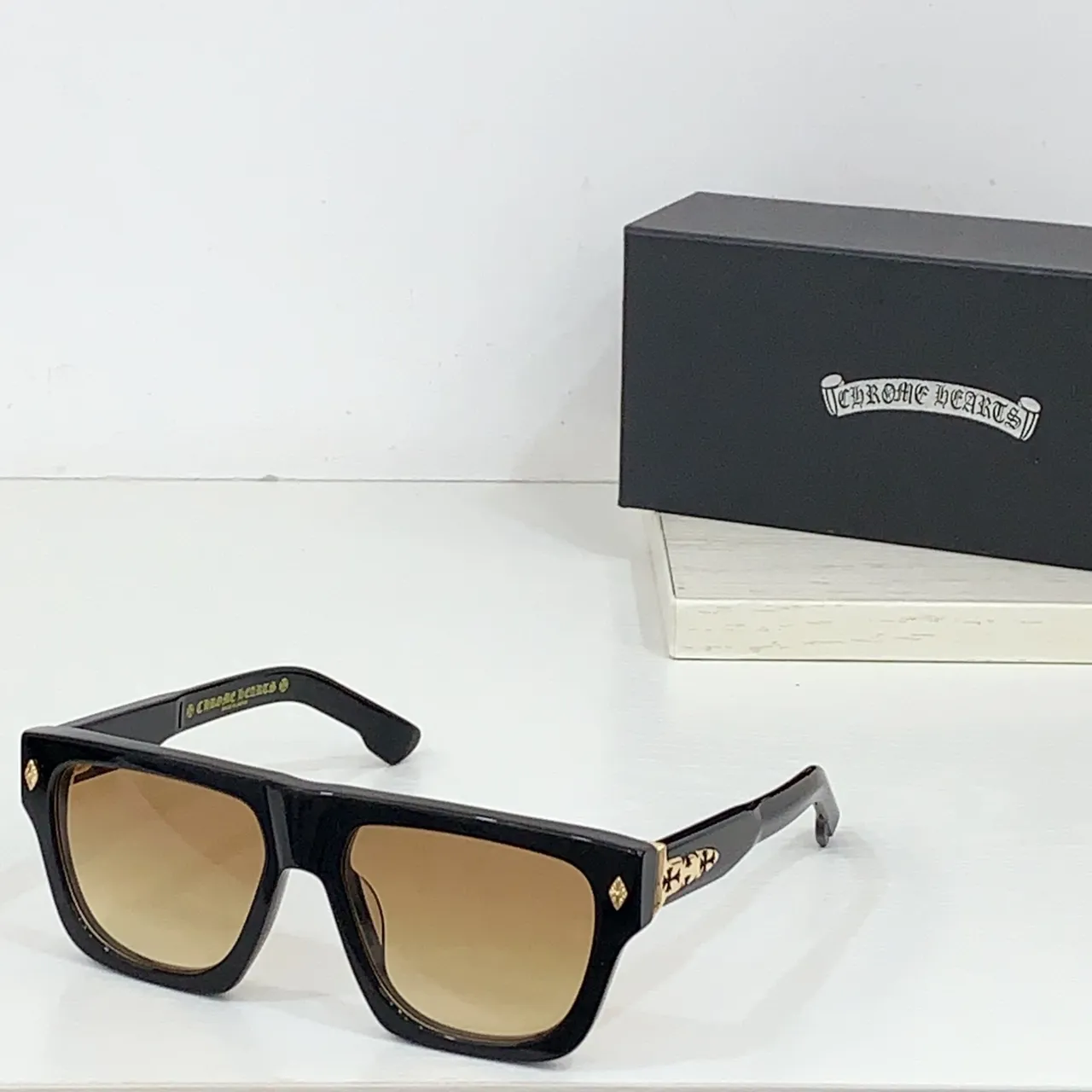 Chrome Hearts Double-Frame Matte Black Sunglasses 7