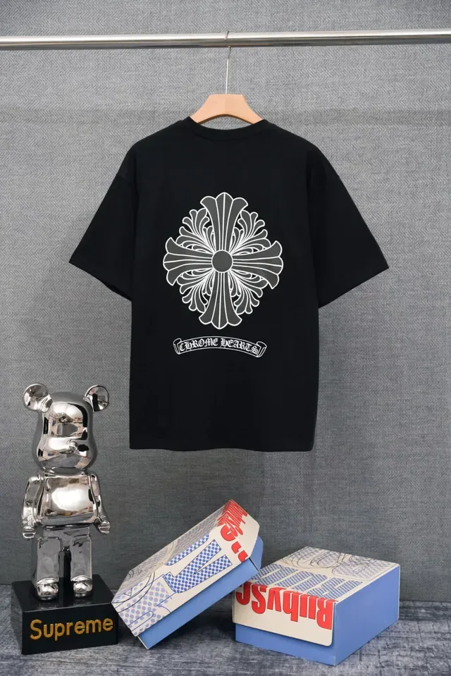 Chrome Hearts Embroidered Logo White Crewneck T-Shirt 2