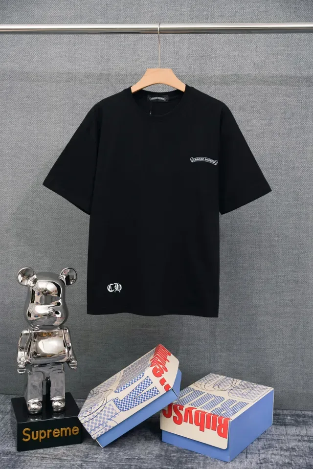 Chrome Hearts Embroidered Logo White Crewneck T-Shirt 3