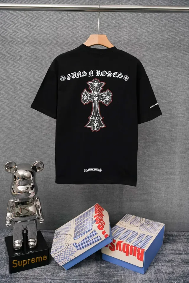 T-shirt Chrome Hearts blanc à poche et logo brodé 2