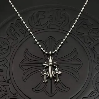 Chrome Hearts Triple Cross Pendant Necklace