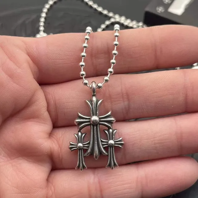 Chrome Hearts 三重十字坠子项链 3
