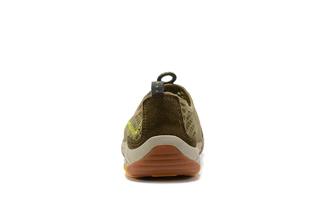 Columbia Chaussure de bateau grise et jaune en maille slip-on pour eau 13