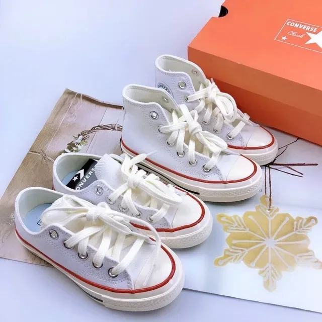 Converse 黑白 帆布鞋面 硫化橡胶鞋底 生活方式运动鞋 4