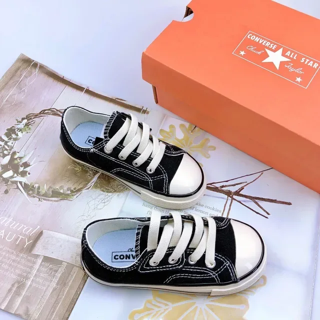 Converse 黑白 帆布鞋面 硫化橡胶鞋底 生活方式运动鞋 11