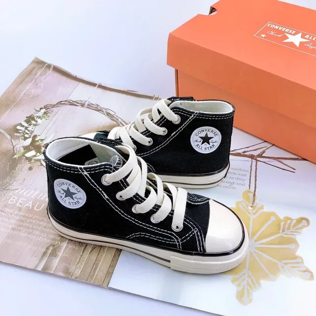 Converse 黑白 帆布鞋面 硫化橡胶鞋底 生活方式运动鞋 18