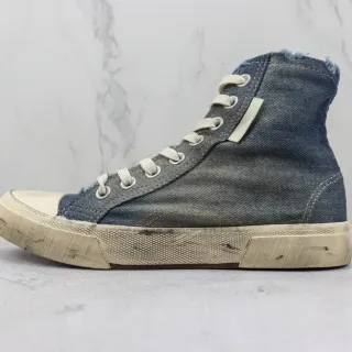 Converse Blue Beige Denim Upper High-Top Lifestyle Sneakers