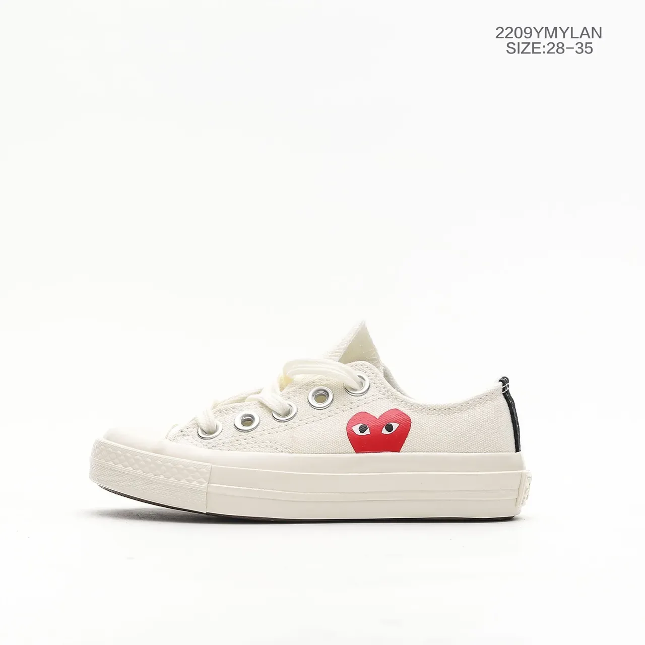 Converse Chuck Taylor All Star x Comme des Garçons PLAY लाल हार्ट कैनवास लाइफस्टाइल स्निकार 3
