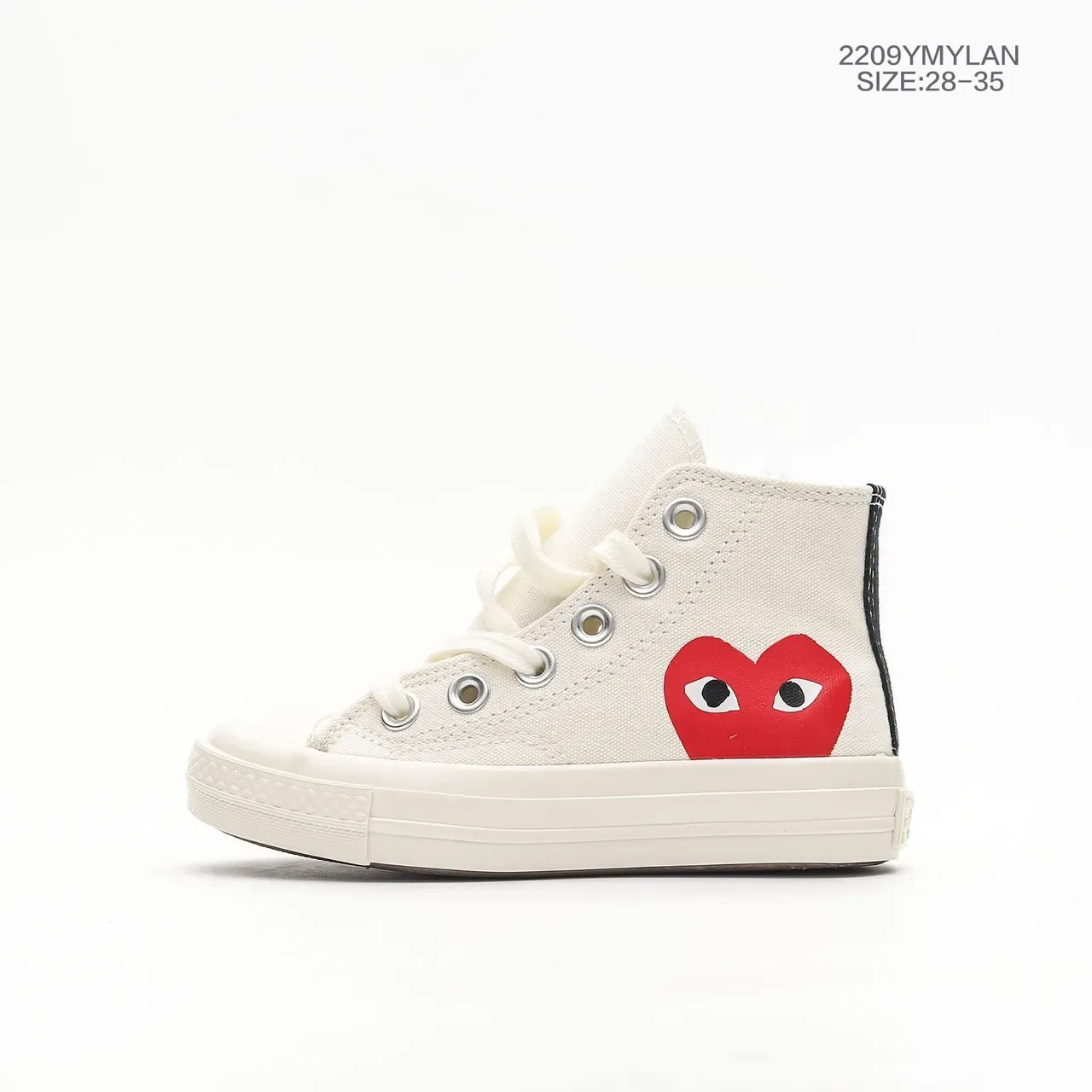 Converse Chuck Taylor All Star x Comme des Garçons PLAY लाल हार्ट कैनवास लाइफस्टाइल स्निकार 9