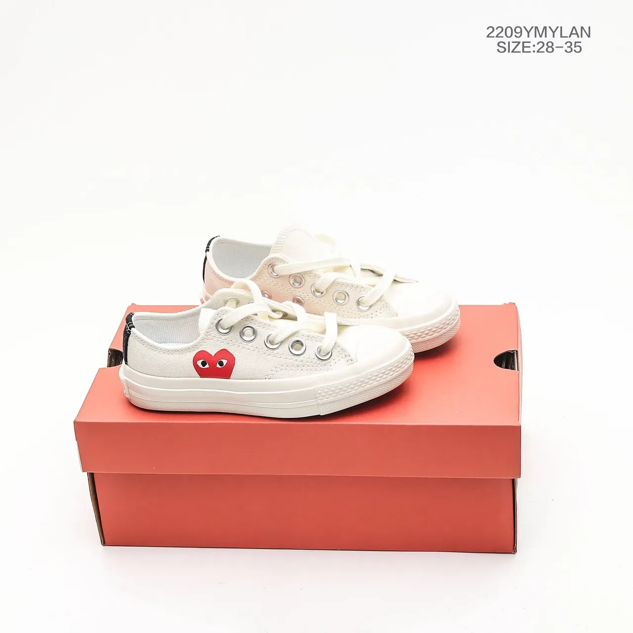 Converse Chuck Taylor All Star x Comme des Garçons PLAY लाल हार्ट कैनवास लाइफस्टाइल स्निकार 10