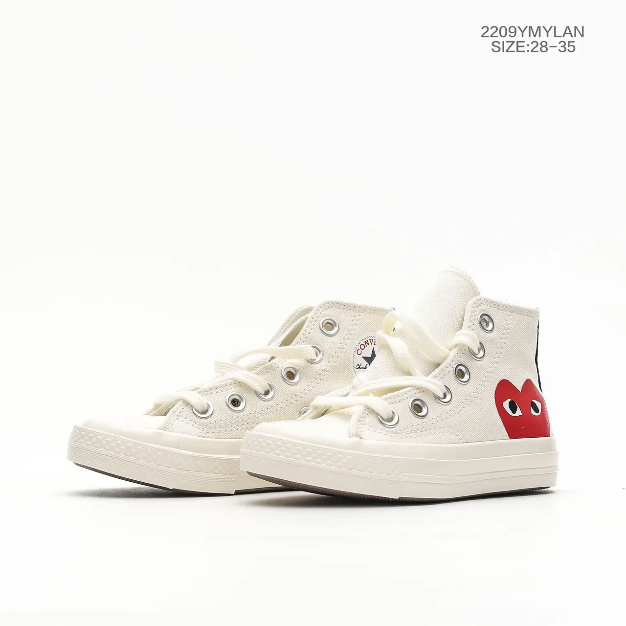 Converse Chuck Taylor All Star x Comme des Garçons PLAY लाल हार्ट कैनवास लाइफस्टाइल स्निकार 11