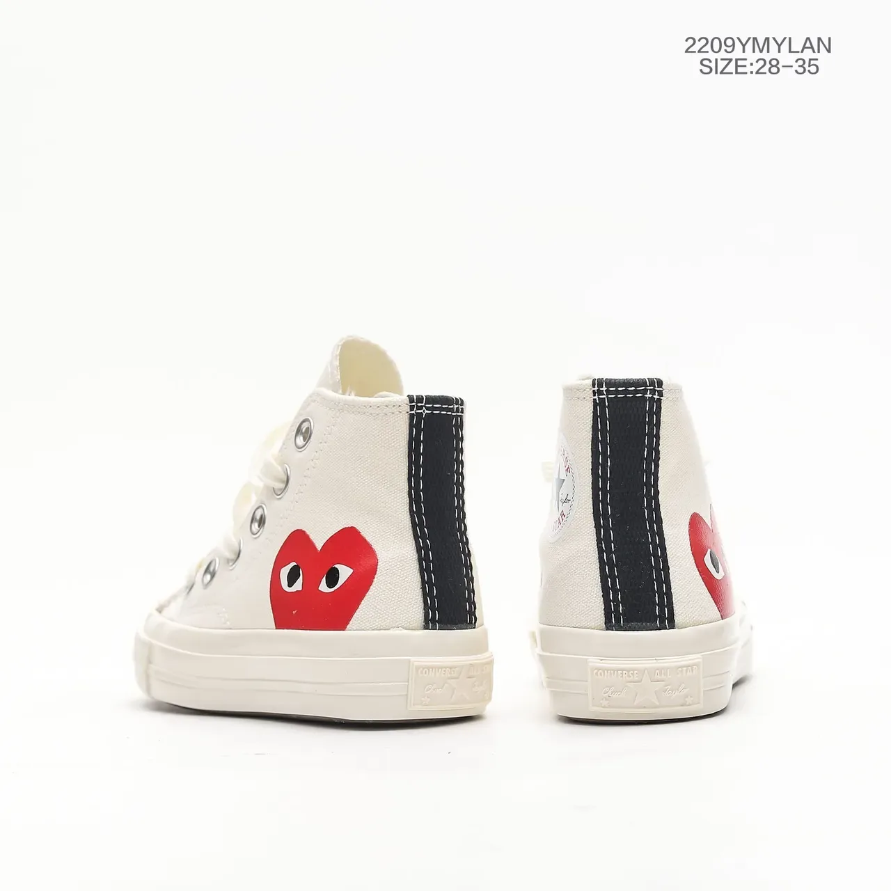 Converse Chuck Taylor All Star x Comme des Garçons PLAY लाल हार्ट कैनवास लाइफस्टाइल स्निकार 12