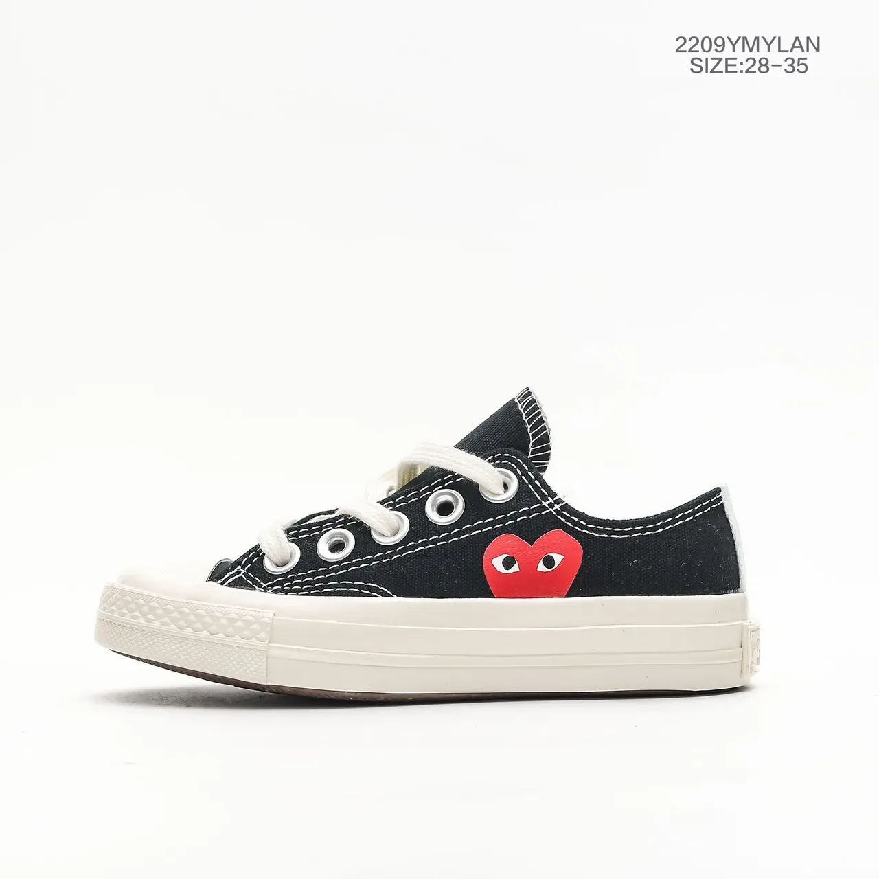 Converse Chuck Taylor All Star x Comme des Garçons PLAY लाल हार्ट कैनवास लाइफस्टाइल स्निकार 16