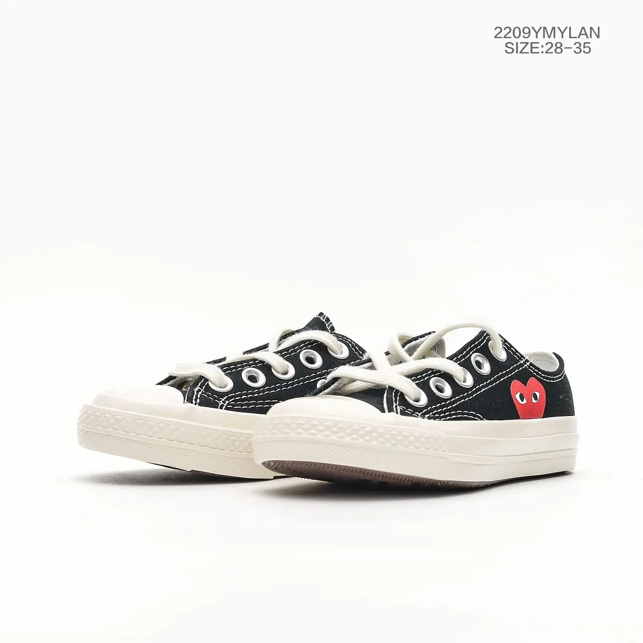 Converse Chuck Taylor All Star x Comme des Garçons PLAY लाल हार्ट कैनवास लाइफस्टाइल स्निकार 17