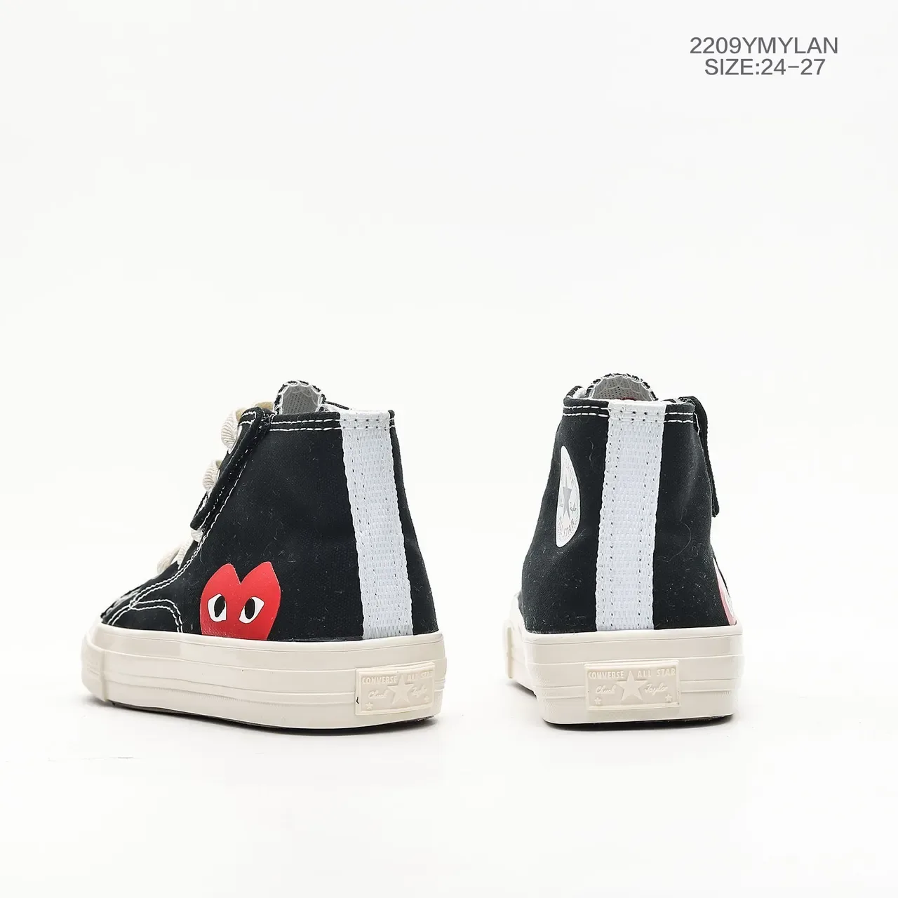 Converse Chuck Taylor All Star x Comme des Garçons PLAY लाल हार्ट कैनवास लाइफस्टाइल स्निकार 23
