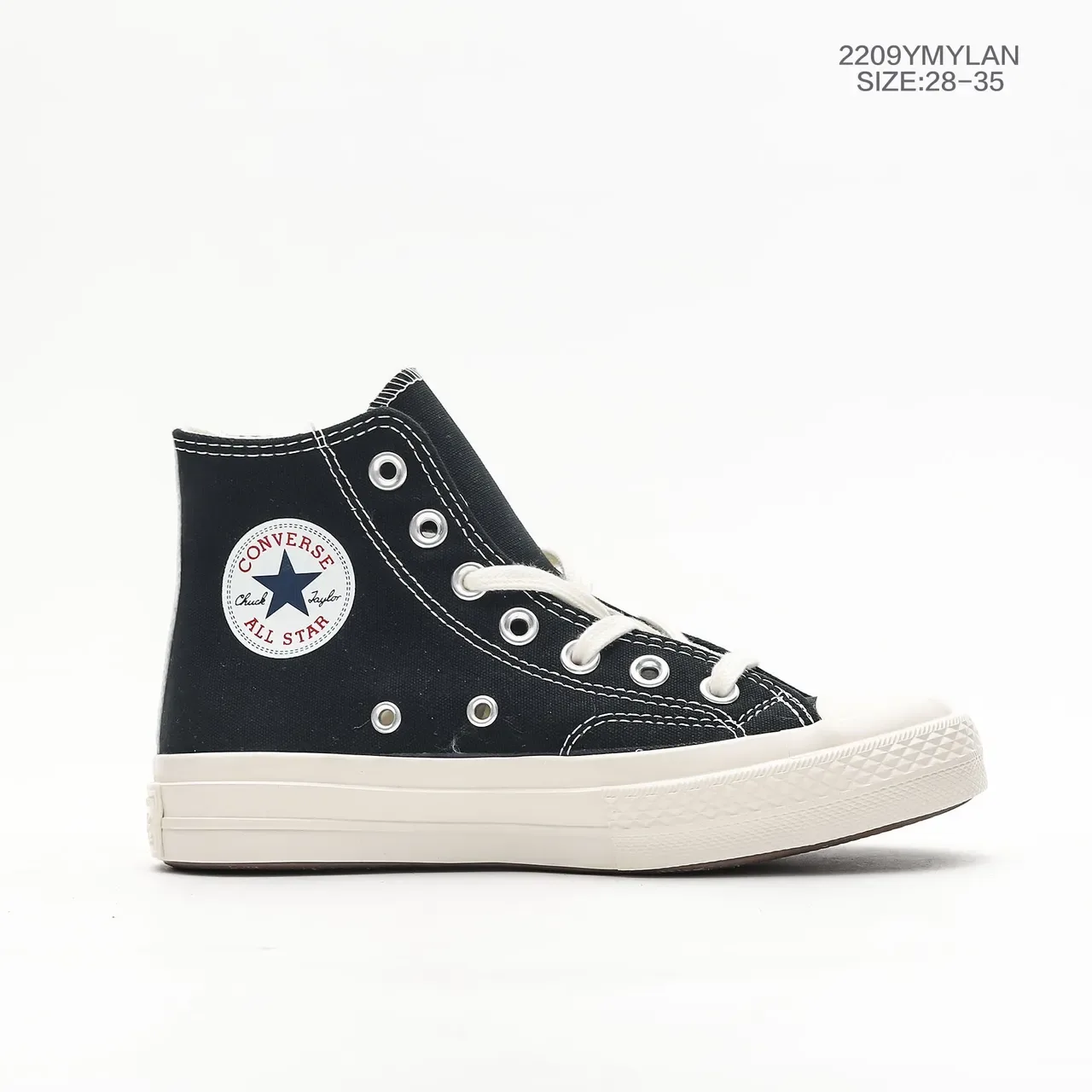 Converse Chuck Taylor All Star x Comme des Garçons PLAY लाल हार्ट कैनवास लाइफस्टाइल स्निकार 24