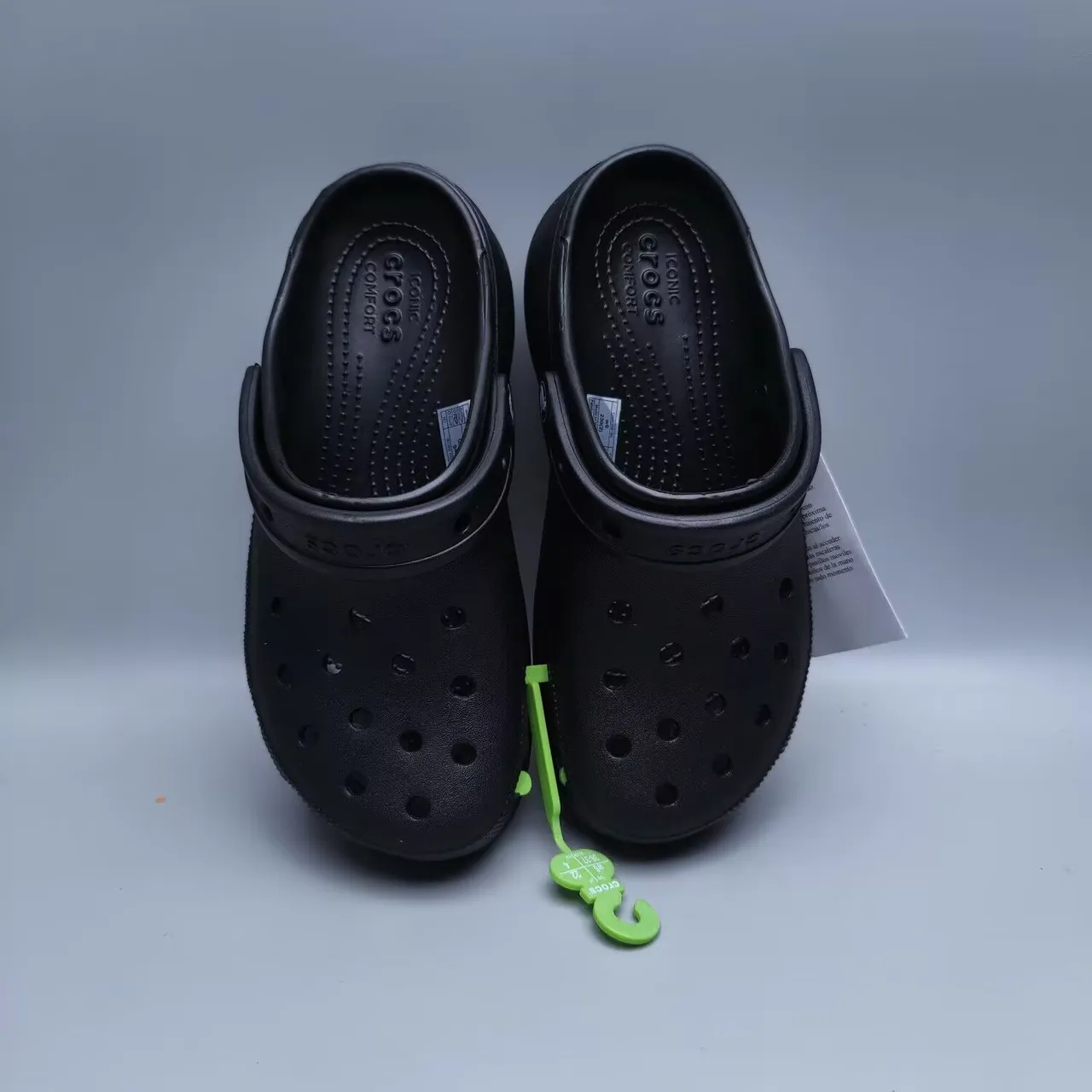 Crocs Classic Clog Negro Espuma moldeada Zueco 3