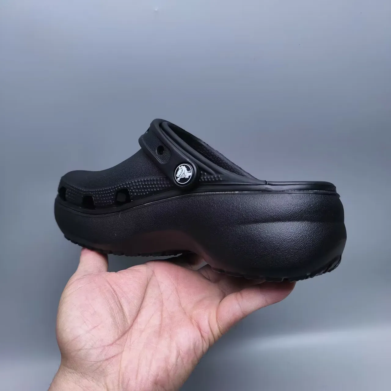 Crocs Classic Clog Negro Espuma moldeada Zueco 5