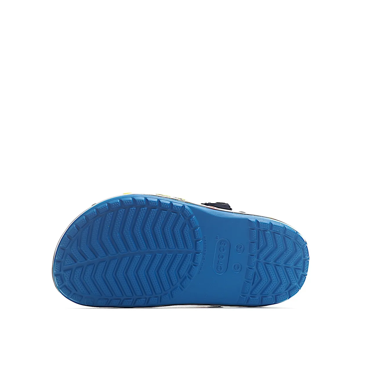 Crocs Zueco Clásico Rojo Blanco Construcción de Espuma Perforada Correa Ajustable Zueco 12