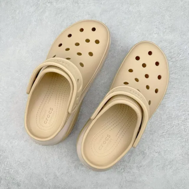 Crocs Echo Clog beige/blanc cassé/tacheté/terracotta sabot à plateforme 8