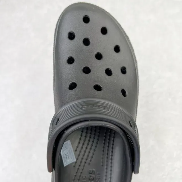 Crocs Echo Clog Preto Plataforma Espuma Moldada 6