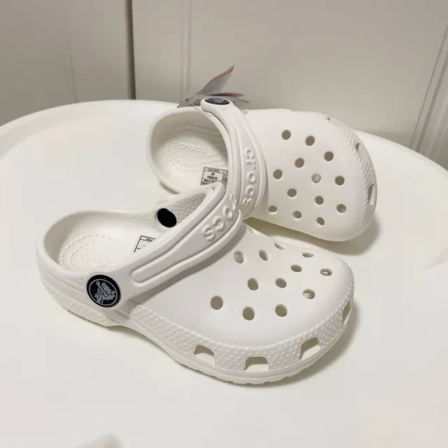 Crocs White Molded Foam Perforated Upper Clog 8