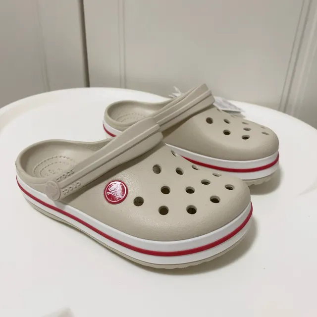 Crocs White Molded Foam Perforated Upper Clog 19