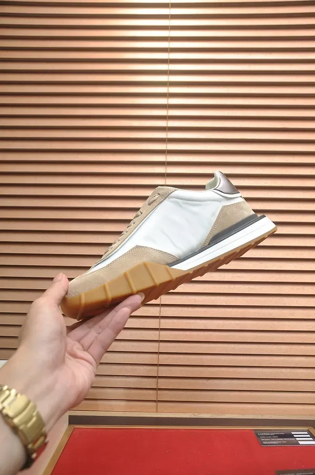 DC Shoes White Beige Retro Runner silhueta multicamadas camurça e couro superior tênis lifestyle 5
