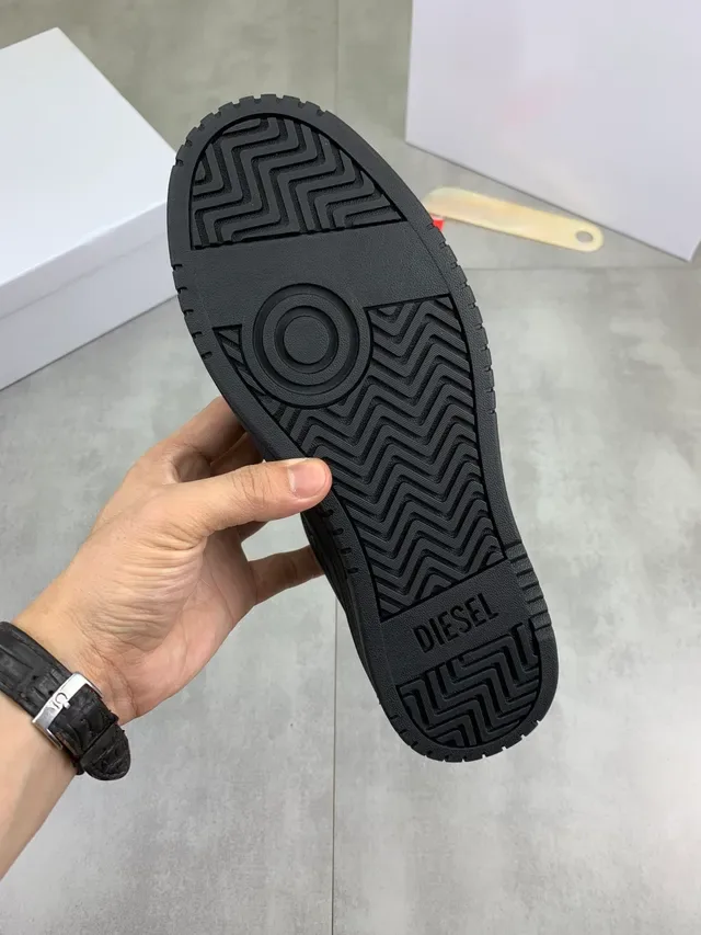 Diesel 黑色平台生活方式运动鞋 3