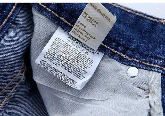 Diesel 破损 中洗 修身 牛仔裤 2
