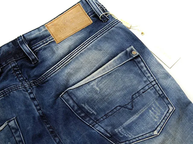Diesel Medium-Wash Distressed Slim-Straight Jeans 5
