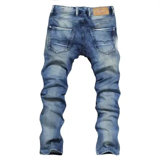 Diesel Medium-Wash Distressed Slim-Straight Jeans 7