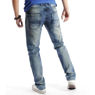 Diesel Medium-Wash Distressed Slim-Straight Jeans 9