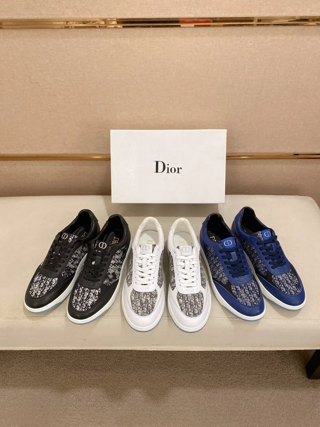 Dior B-Series Black and White Jacquard Lifestyle Sneakers 2