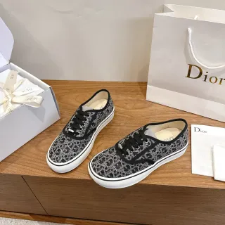 Dior B22 黑白豹纹纺织生活方式运动鞋