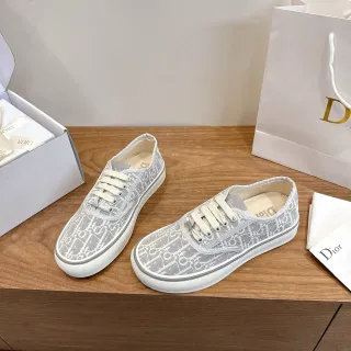 Dior B23 灰白蒙马尔格纹纺织鞋面低帮系带生活方式运动鞋