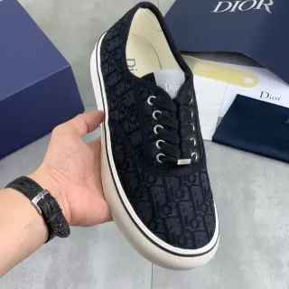 Dior B23 Monogram Jacquard Chaussures Lifestyle Noires