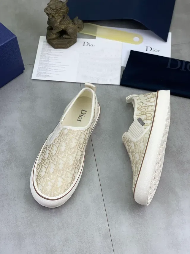 Dior B23 Slip-On Oblique Jacquard Lifestyle Sneakers 5