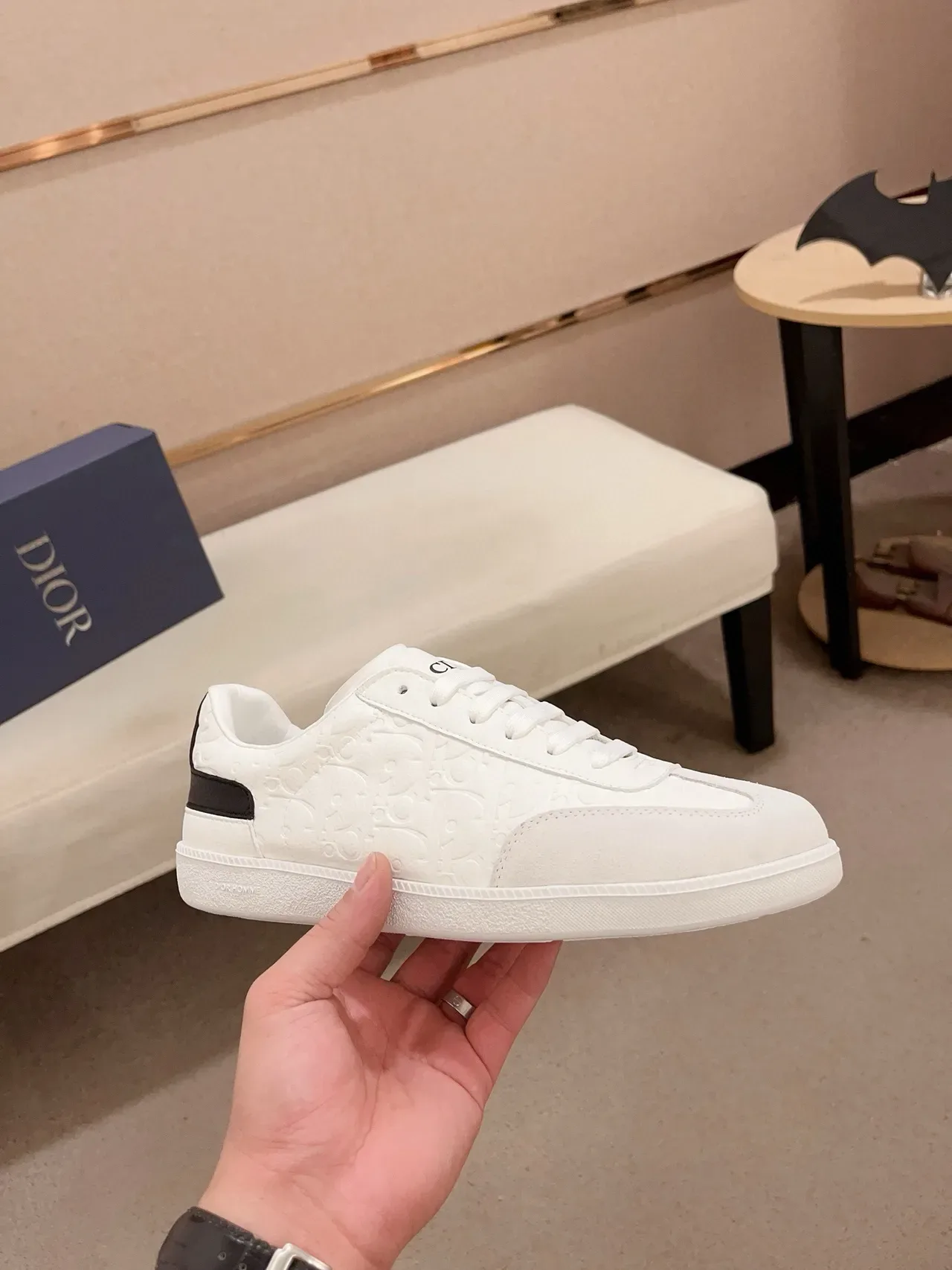 Dior B27 Monograma Embosado Blanco Zapatillas Lifestyle 4