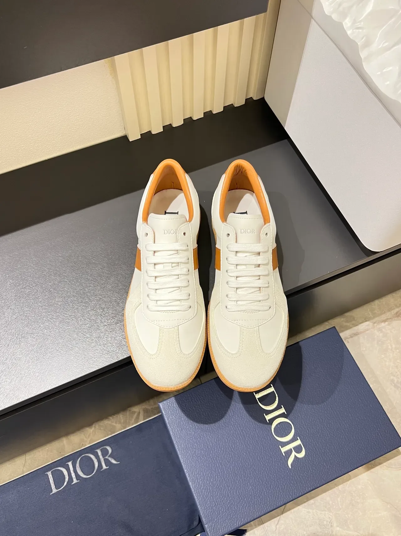 Dior B27 White and Tan Lifestyle Sneakers 5